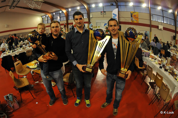 Nous avons eu l'honneur de recevoir nos 3 pilotes normands champions du monde par équipe aux récents « International Six Days Enduro 2012 »